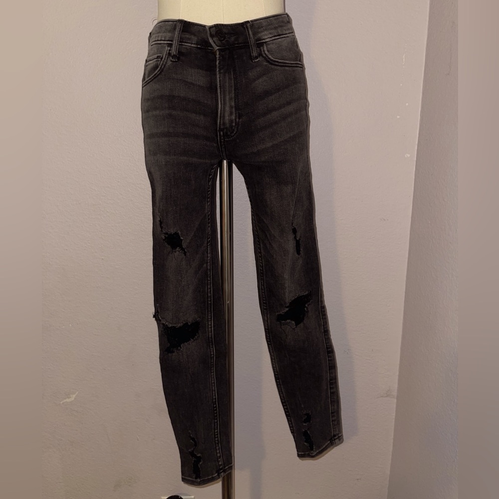 Straight black jeans